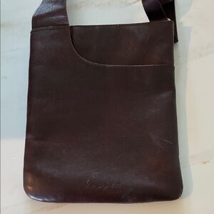Radley London Dark Brown Leather Messenger Bag